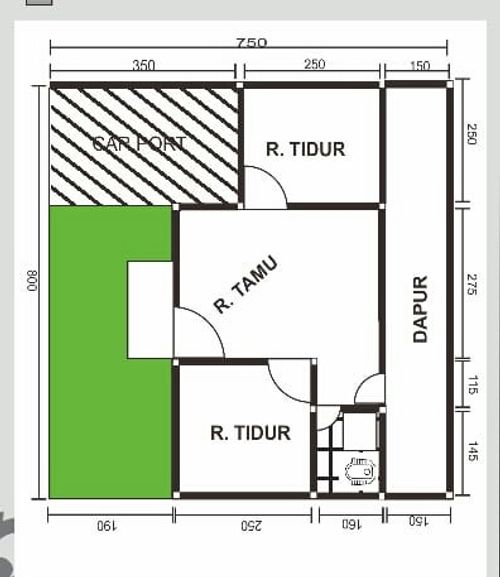 Layout Tipe 36 (subsidi)